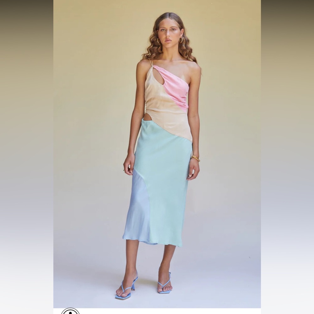 Suboo calypso one shoulder dress